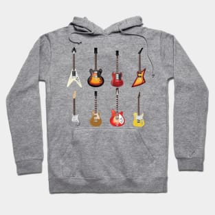 Vintage Electric Guitars Hoodie